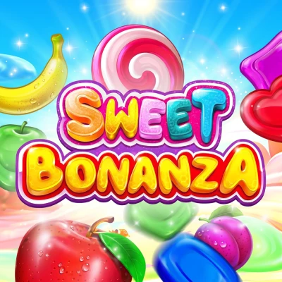 Sweet Bonanza online slot game tile available at Jackpot City Canada